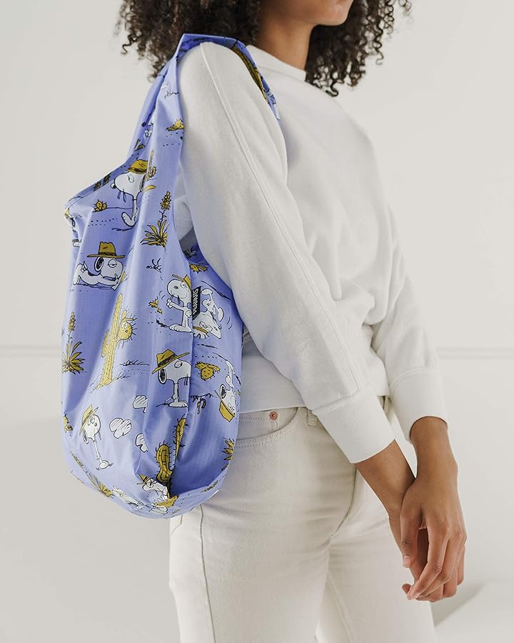 新品☆BAGGU スヌーピー フラワー スタンダード Siffler SNOOPY スヌーピー バッグインバッグ ミニバッグ